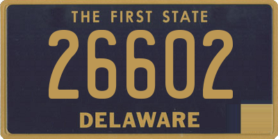 DE license plate 26602