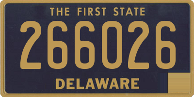 DE license plate 266026