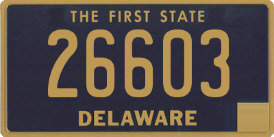 DE license plate 26603