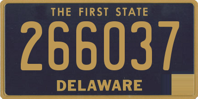 DE license plate 266037