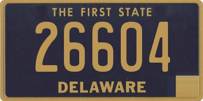 DE license plate 26604