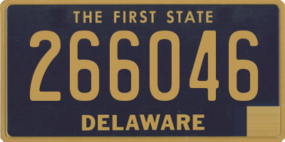 DE license plate 266046