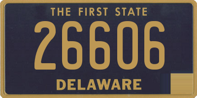 DE license plate 26606