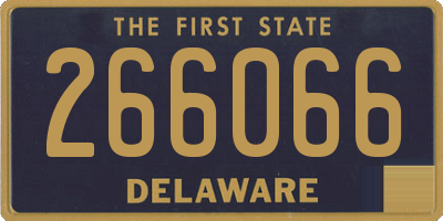 DE license plate 266066