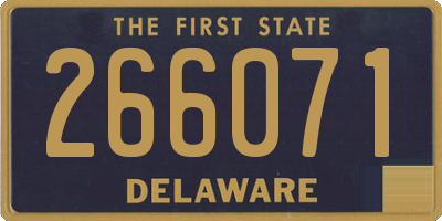 DE license plate 266071