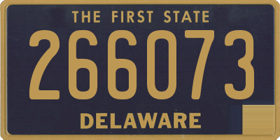 DE license plate 266073