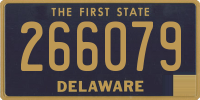 DE license plate 266079