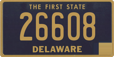 DE license plate 26608