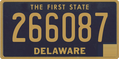DE license plate 266087
