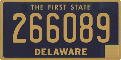 DE license plate 266089