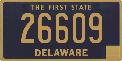 DE license plate 26609