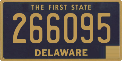 DE license plate 266095