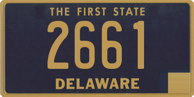 DE license plate 2661