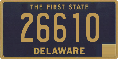 DE license plate 26610