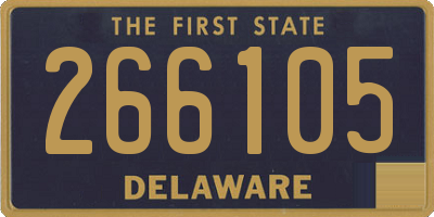 DE license plate 266105