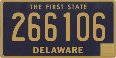 DE license plate 266106