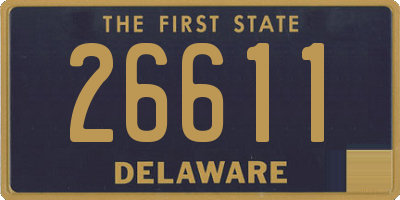 DE license plate 26611