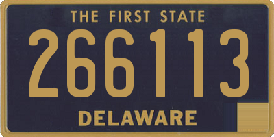 DE license plate 266113