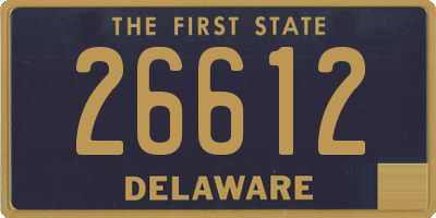 DE license plate 26612