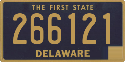 DE license plate 266121