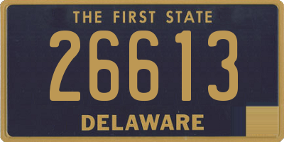 DE license plate 26613