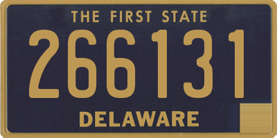 DE license plate 266131