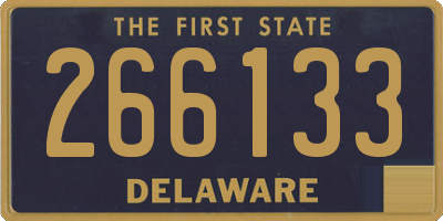 DE license plate 266133