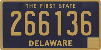 DE license plate 266136