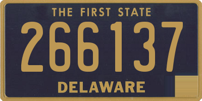 DE license plate 266137