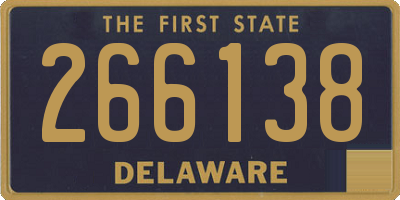 DE license plate 266138