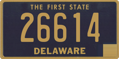 DE license plate 26614