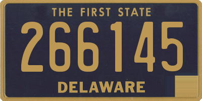 DE license plate 266145