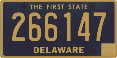 DE license plate 266147