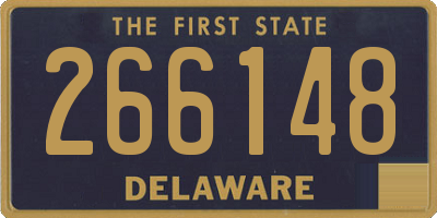 DE license plate 266148