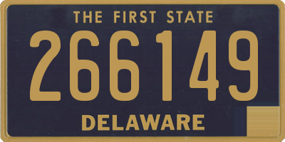 DE license plate 266149