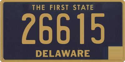 DE license plate 26615