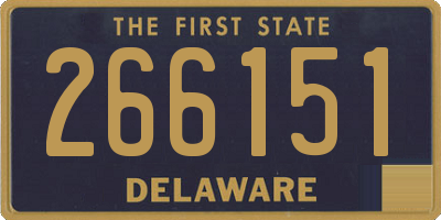 DE license plate 266151