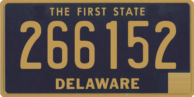 DE license plate 266152
