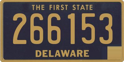 DE license plate 266153