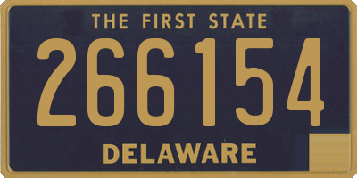DE license plate 266154