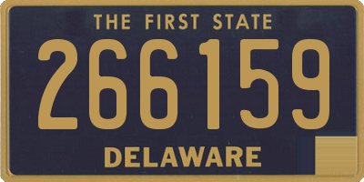 DE license plate 266159