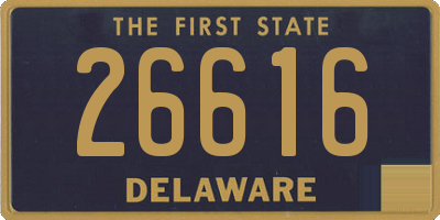 DE license plate 26616