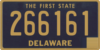 DE license plate 266161