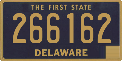 DE license plate 266162