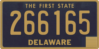 DE license plate 266165
