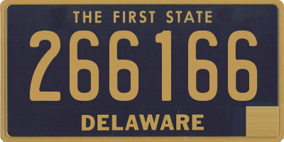 DE license plate 266166