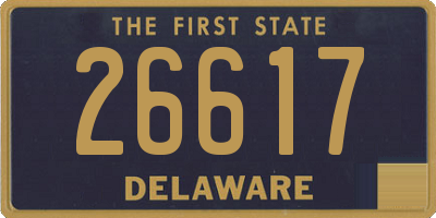 DE license plate 26617