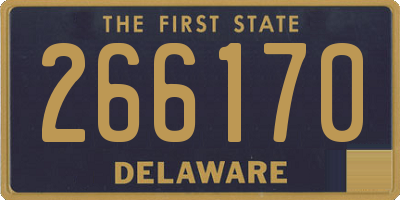 DE license plate 266170