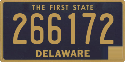 DE license plate 266172