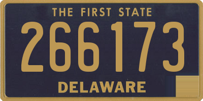 DE license plate 266173